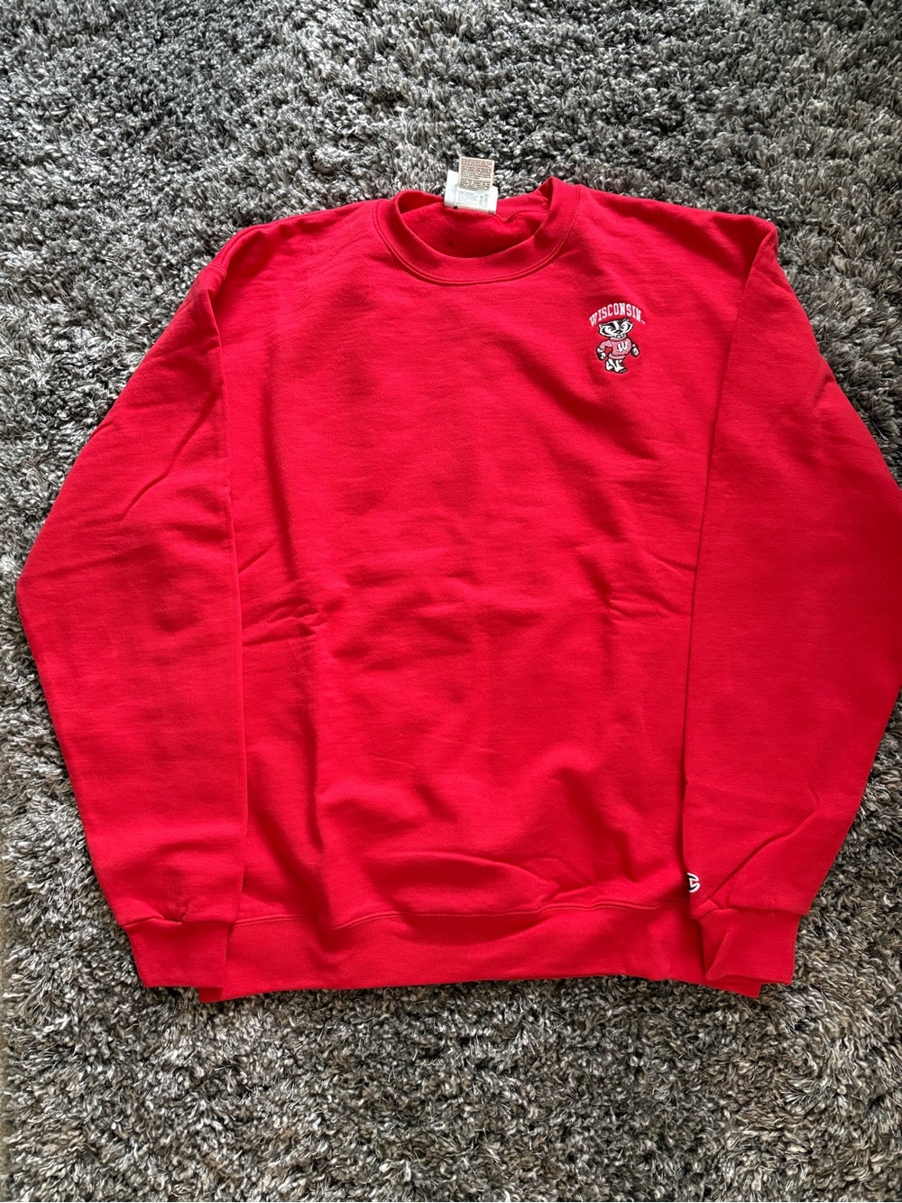 Champion Wisconsin Red Crewneck Sweatshirt